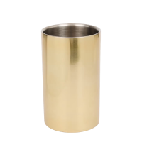 Wijnkoeler Dubbelwandig RVS Goud Ø12x20cm
