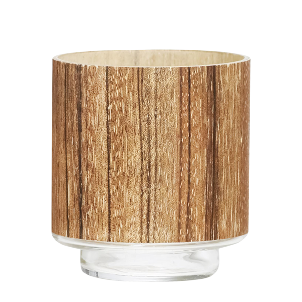 Bolsius Theelichthouder Glas Nature's Glow 75/70mm