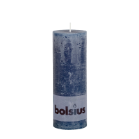 Bolsius Rustieke Stompkaars Donkerblauw 190/68mm