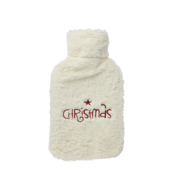 Warmwaterkruik Fleece Wit 2000ml