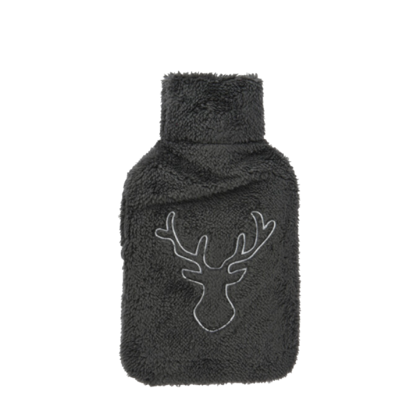 Warmwaterkruik Fleece Grijs 2000ml