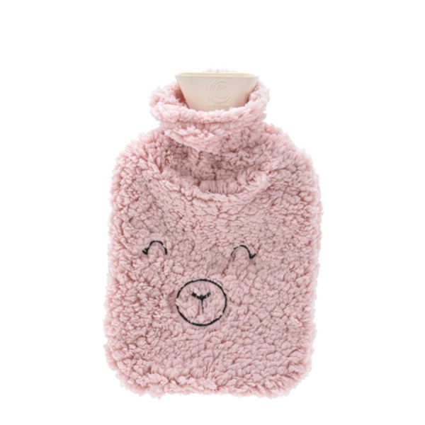 H&S Warmwaterkruik Roze Beer 2000ml