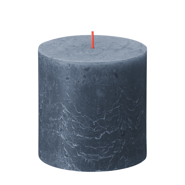 Bolsius Rustieke Stompkaars Schemerblauw 100/100mm