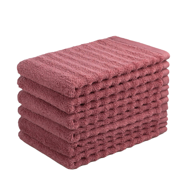 Gastendoekjes Wave Oud Roze 6 stuks