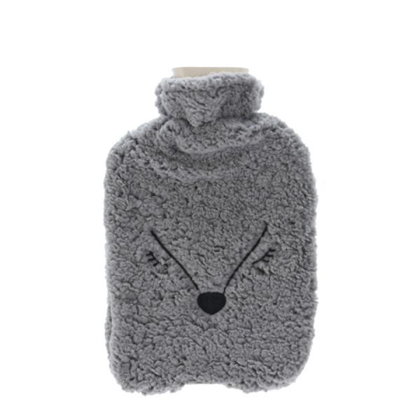 H&S Warmwaterkruik Grijs Vos 2000ml