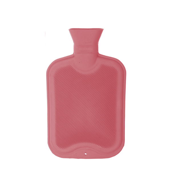 Warmwaterkruik Rubber Streep Roze 2000ml