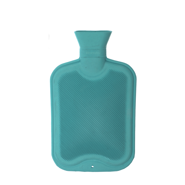 Warmwaterkruik Rubber Streep Blauw 2000ml