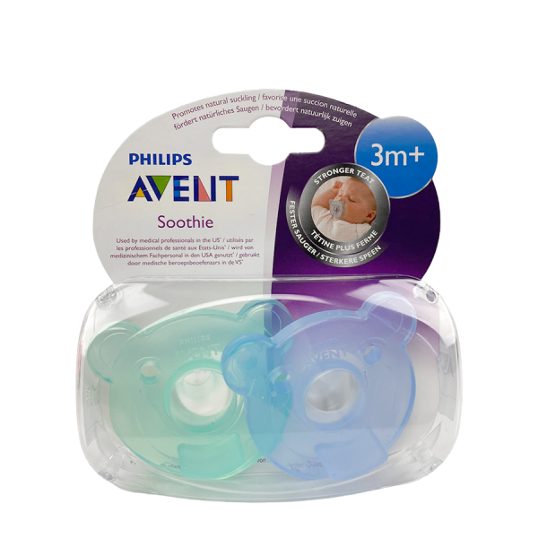 Philips Fopspeen Avent Soothie Groen/Blauw 2 Stuks