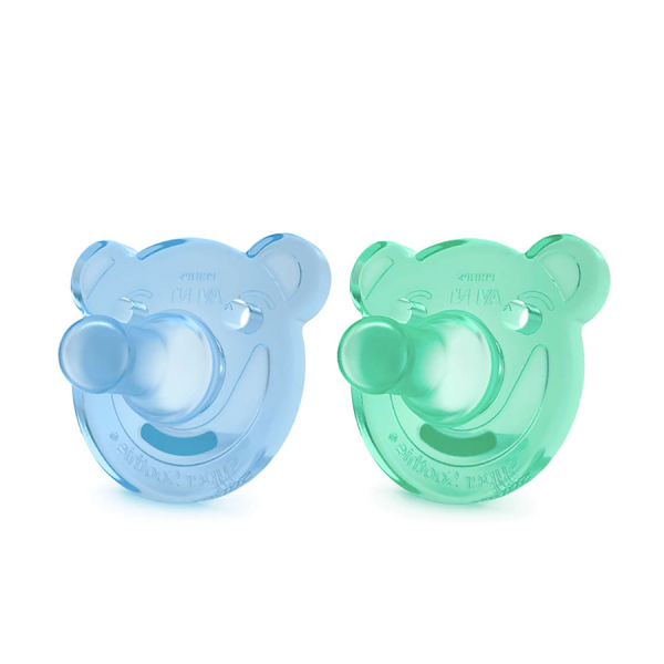 Philips Fopspeen Avent Soothie Groen/Blauw 2 Stuks