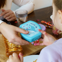 Amuse Snackbox Small Rond Blauw Walvis