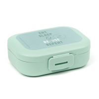 Amuse Snackbox Small Rechthoek Groen Eat Sleep Re-Use Repeat