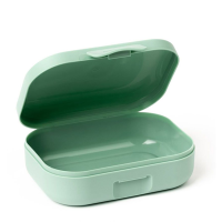 Amuse Snackbox Small Rechthoek Groen Eat Sleep Re-Use Repeat