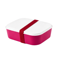 Amuse Basic Lunchbox 2-in-1 Rood + Rode Elastiek 4-delig