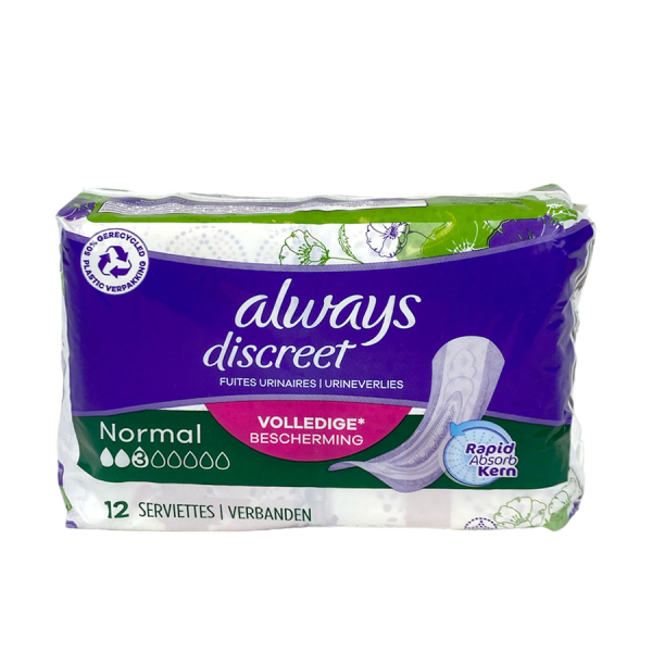 Always Discreet Normal Size 3 12 stuks