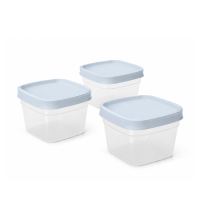 DBP Vershouddoos Vierkant Blauw 1,2 Liter 3 stuks