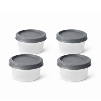 Crofton Vershouddoos Rond Grijs 0,5 Liter 4 stuks