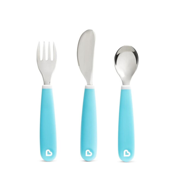 Munchkin Splash Toddler Cutlery Set Blauw 3 delig