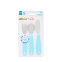 Munchkin Splash Toddler Cutlery Set Blauw 3 delig