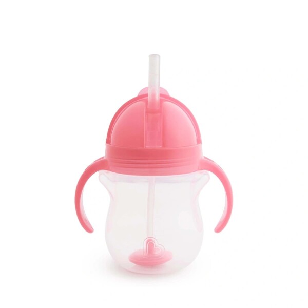 Munchkin Tip & Sip Straw Cup Weighted 207ml Roze