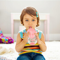 Munchkin Tip & Sip Straw Cup Weighted 207ml Roze