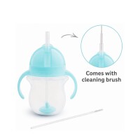 Munchkin Tip & Sip Straw Cup Weighted 207ml Roze