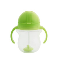 Munchkin Tip & Sip Straw Cup Weighted 207ml Groen