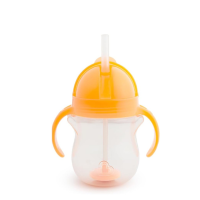 Munchkin Tip & Sip Straw Cup Weighted 207ml Oranje