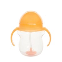 Munchkin Tip & Sip Straw Cup Weighted 207ml Oranje