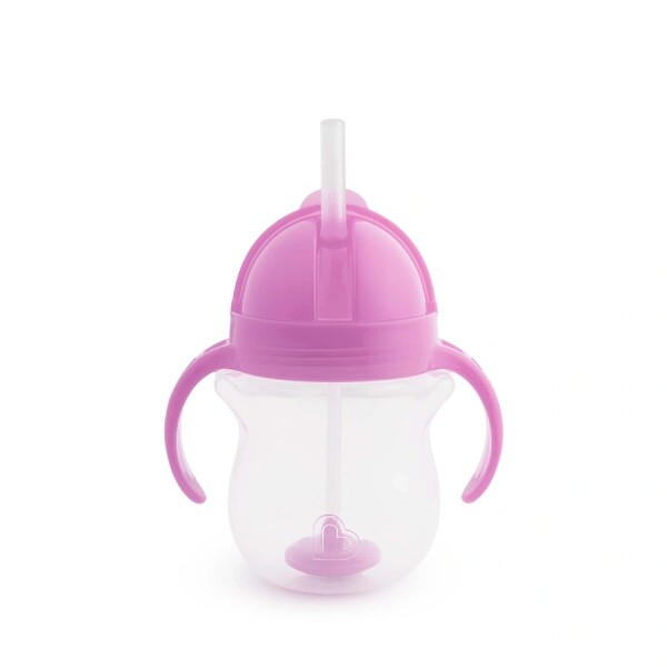 Munchkin Tip & Sip Straw Cup Weighted 207ml Paars