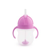 Munchkin Tip & Sip Straw Cup Weighted 207ml Paars