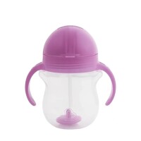 Munchkin Tip & Sip Straw Cup Weighted 207ml Paars