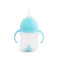 Munchkin Tip & Sip Straw Cup Weighted 207ml Groen/Blauw Set 2-delig