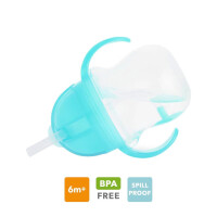 Munchkin Tip & Sip Straw Cup Weighted 207ml Groen/Blauw Set 2-delig