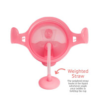 Munchkin Tip & Sip Straw Cup Weighted 207ml Roze/Paars Set 2-delig