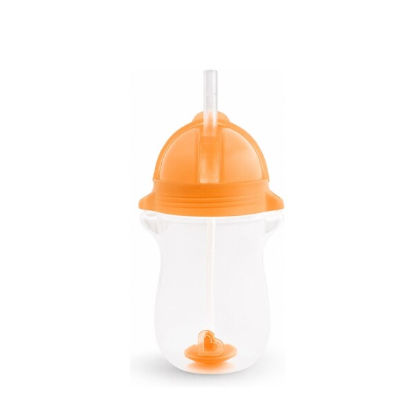 Munchkin Tip & Sip Straw Cup Weighted 296ml Oranje