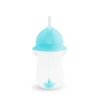 Munchkin Tip & Sip Straw Cup Weighted 296ml Blauw