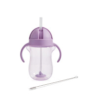 Munchkin Tip & Sip Straw Cup Weighted 296ml Kat Paars