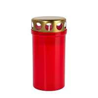Herdenkingslicht Nr. 3 Rood Met Deksel
