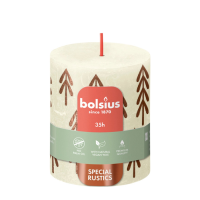 Bolsius Rustieke Stompkaars Silhouette Special Rustics Soft Pearl 80/68mm