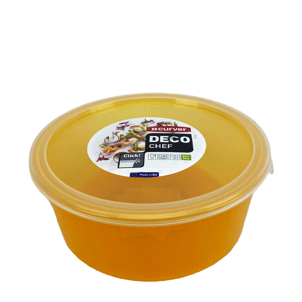 Curver Deco Chef Oranje Met Deksel 1,3 Liter