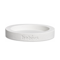Bolsius Outdoor Kaarsonderzetter Keramiek Wit 30/182mm
