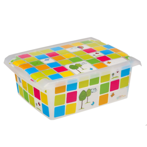 OKT Kids Opbergdoos Met Deksel 10 Liter