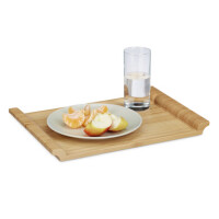 Relaxdays Dienblad Met Grip Bamboe