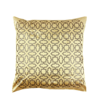 SEQ Home Zijden Kussenhoes Goud/Bruin 45x45cm