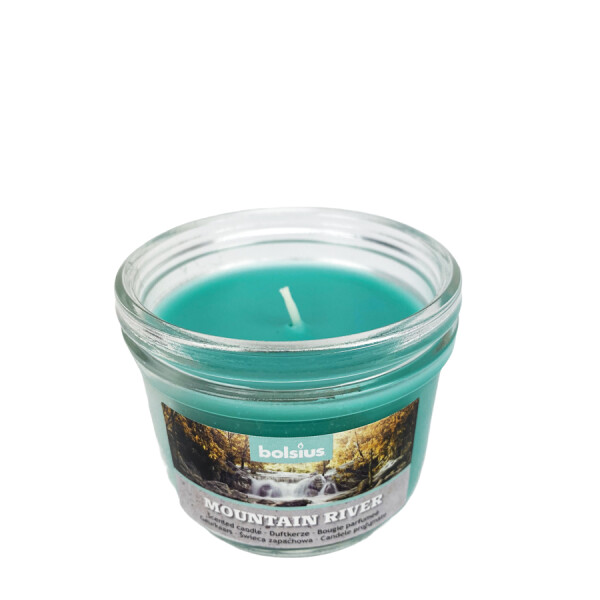 Bolsius Geurglas Mountain River Met Deksel 80/80mm