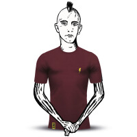 Zena T-shirt Flash Burgundy S