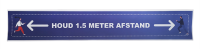 Vloersticker 'Houd 1,5 meter afstand'