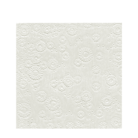 Paper+Design Servet 3-laags 25x25cm Moments Reliëf Wit 16 stuks