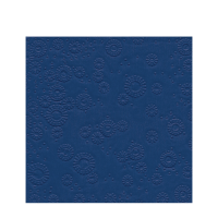 Paper+Design Servet 3-laags 25x25cm Moments Reliëf Blauw 16 stuks
