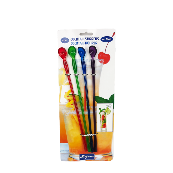 Elegance Cocktail Lepel 26cm 4 Stuks